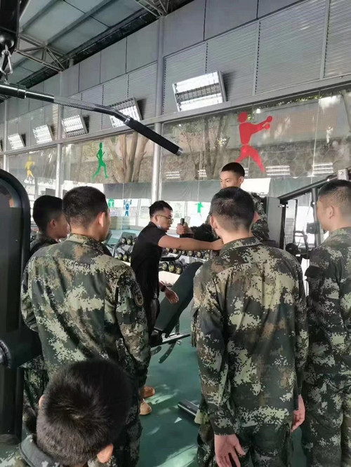 承建的烟台某军警系统部队健身房落成交付使用，军人部队健身解决方案，从体能发展、
